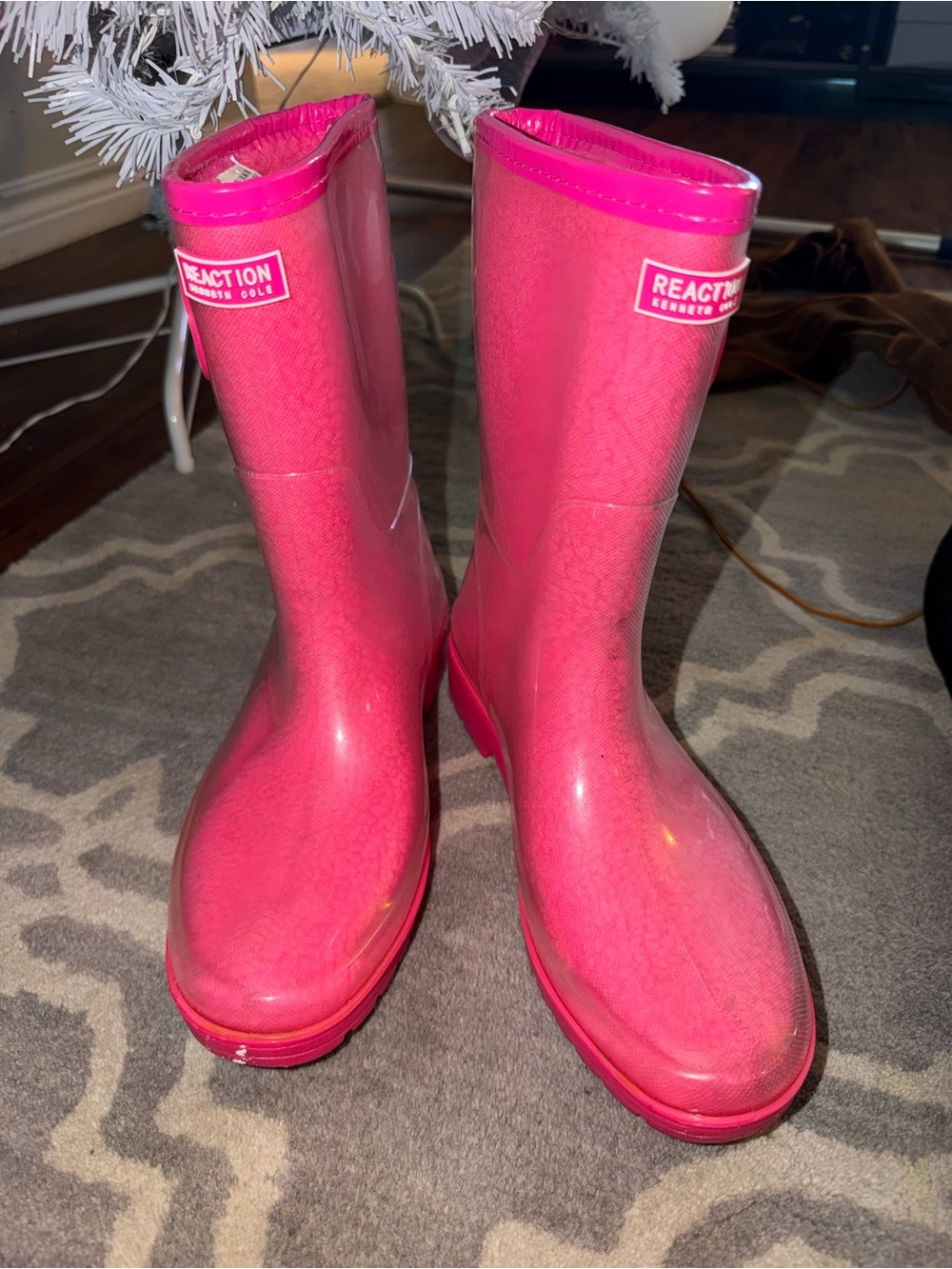 Hot Pink Sherpa Rainbootz
